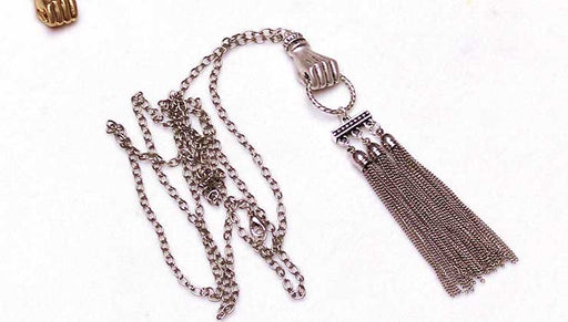 How to Make the Hold Tight Silver Tassel Necklace