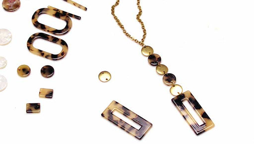 How to Make a Long Y Necklace with Acetate Zola Elements