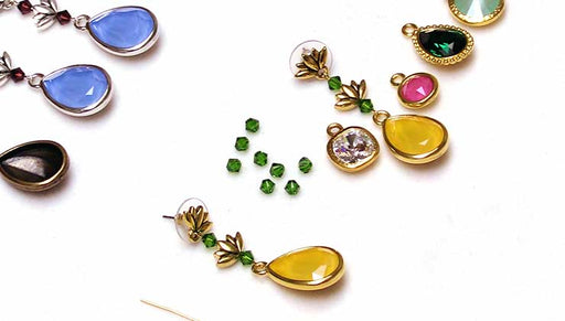 How to Make a Pair of Earrings with TierraCast Bezels for Austrian Crystal Fancy Stones