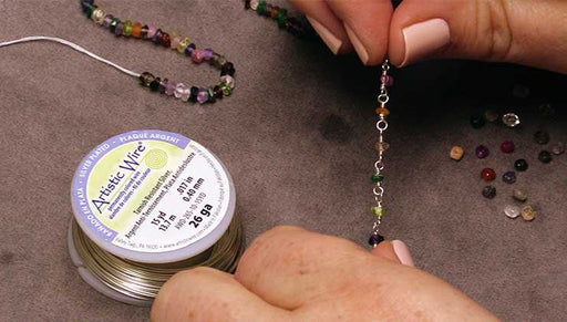 How to Make Your Own Gemstone Chain with Wrapped Wire Loops