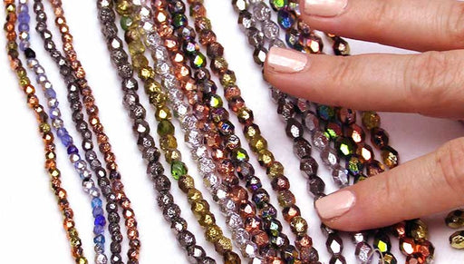 Show & Tell: Czech Glass Etched Finish Beads