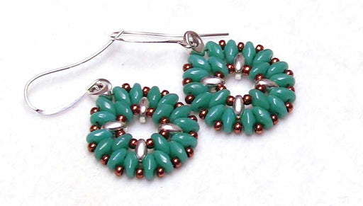 How to Make the SuperDuo Medallion Earrings Using Cymbal Components