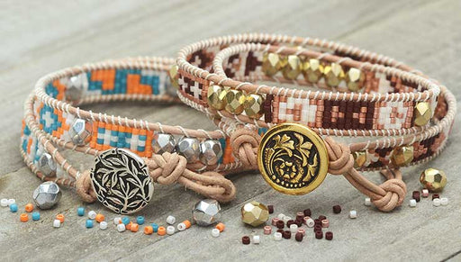 How to Make the Mosaic Double Wrapped Loom Bracelet Kits by Beadaholique