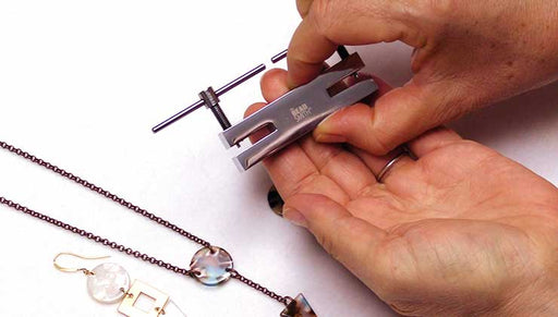 How to Punch Holes in Acetate Using the BeadSmith Two-Hole Metal Punch Tool