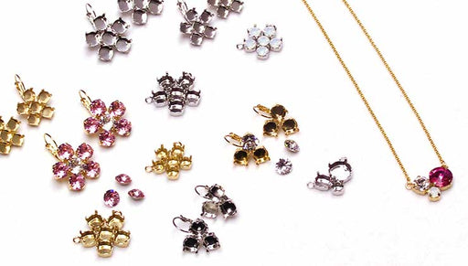 How to Set Multiple Austrian Crystals in Prong Gita Jewelry Settings