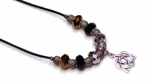 How to Make a Necklace with Leather Cord and Large Hole Beads