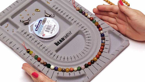 How to Use a Beading Board to Make a Strung Necklace from Start to Finish