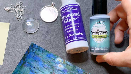 How to Create a Photo Keepsake Necklace Using a Glass Cabochon Bezel Pendant