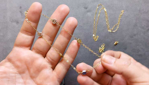 How to Make a Delicate Necklace featuring TierraCast Paw Print Beads