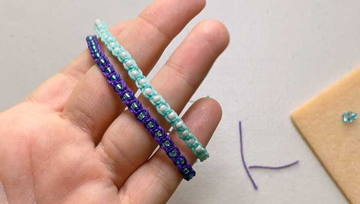 How to Make Macrame Square Knots with Waxed Brazilian Cord