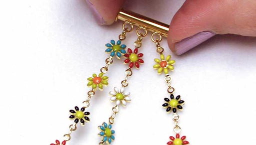 How to Make a Multi Strand Bracelet using Link Chain and a Tube Clasp
