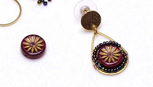 How to Wire Wrap a Coin Bead Inside a Bead Frame