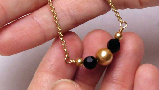 How to Make a Curved Wire Focal featuring Preciosa Crystals and Pearls