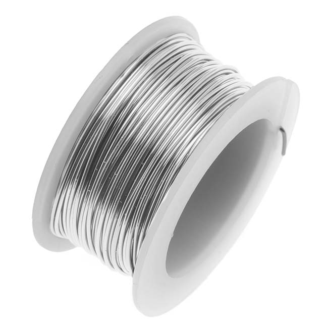 Artistic Wire, Copper Craft Wire 18 Gauge Thick, Stainless Steel (4 Yard Spool)