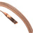 Artistic Wire, Flat Craft Wire 3mm 21 Gauge Thick, 3 Foot Coil, Bare Copper