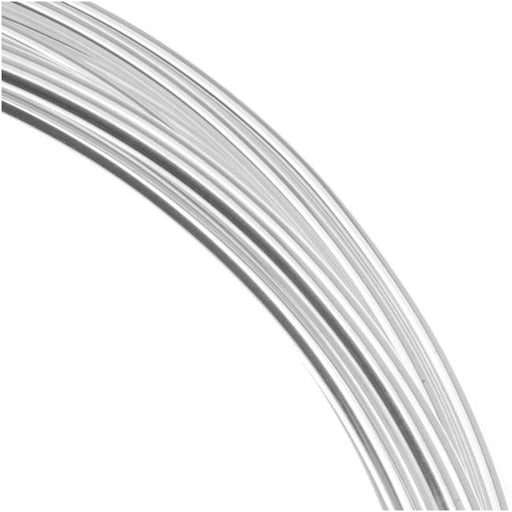 The Beadsmith Silver Plated Copper German Bead Wire Craft Wire 18 Gauge/1.mm (4 Meters / 13.1 Feet)