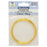 Memory Wire, Bracelet Round Flat Wire Size Large, 12 Loops, Gold Plated