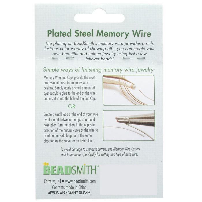Memory Wire, Bracelet Round Size Small 2 Inch Diameter, 57 Loops, Silver Plated