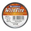 Wildfire Thermal Bonded Beading Thread .006 Inch - Black - 50 Yd