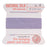 Griffin Silk Beading Cord & Needle Size 4 Lt Purple Lilac