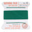 Griffin Silk Beading Cord & Needle Size 6 Dk. Green