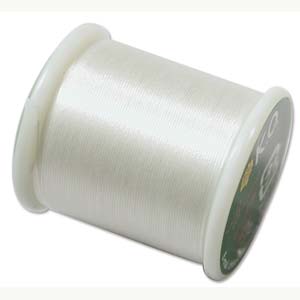 Japanese Nylon Beading K.O. Thread for Delica Beads - Ivory 50 Meters