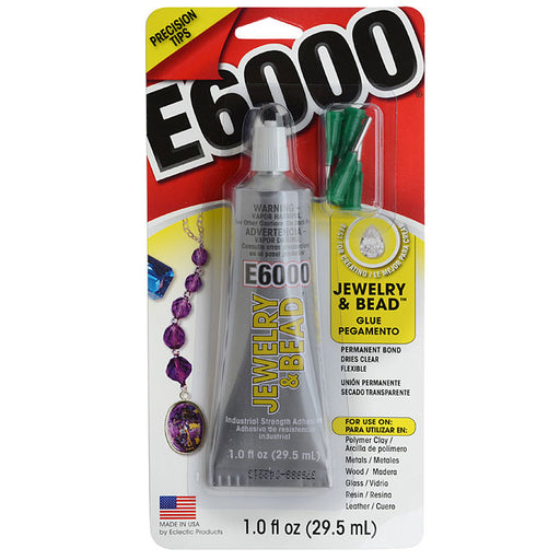 E6000 Jewelry And Bead Adhesive With 4 Precision Applicator Tips For Jewelry!