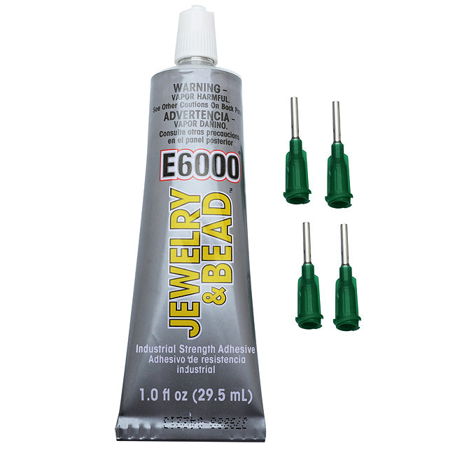 E6000 Jewelry And Bead Adhesive With 4 Precision Applicator Tips For Jewelry!