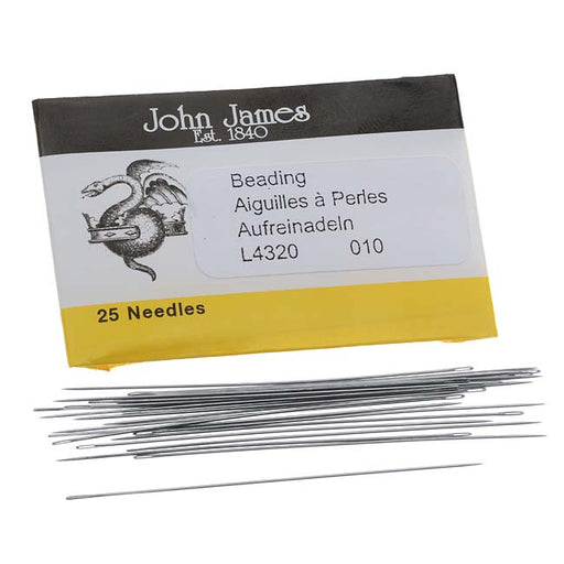 The Beadsmith English Beading Needles Size 10 - Pack Of 25