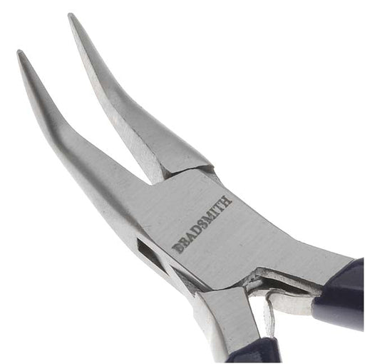 The Beadsmith Jeweller's Micro Pliers Bentnose Bent Nose