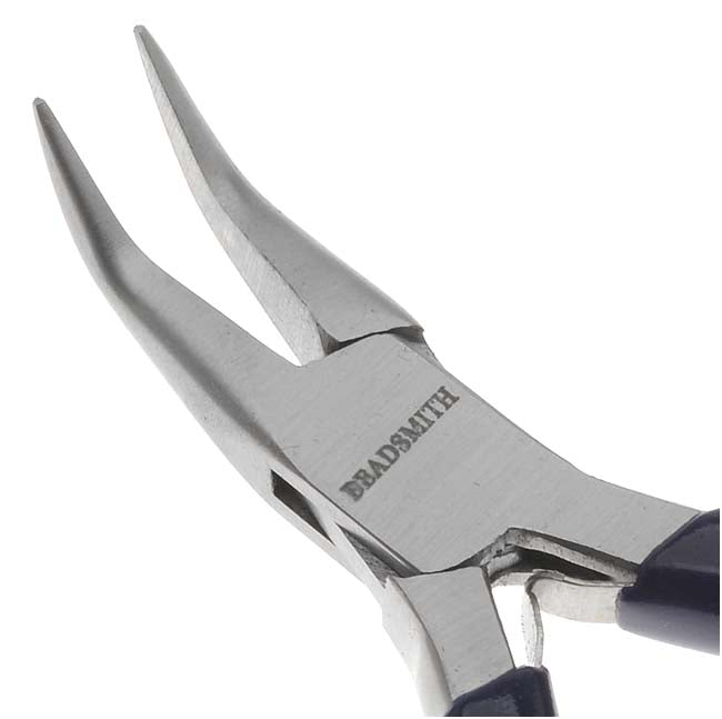 The Beadsmith Jeweller's Micro Pliers Bentnose Bent Nose