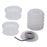The Beadsmith No Tangle Flexible Plastic Thread Bobbins For Kumihimo Or Macrame 1 7/8 Inch (8 Pack)