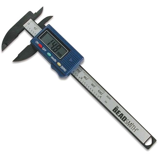 The Beadsmith Digital Caliper - Measures Inner/Outer Diameters In Inches/Millimeters
