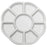 Ceramic Bead Sorting Tray, Round 5 1/2 Inch Diameter with Nine Sections, 1 Tray, White