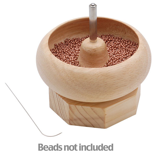 The Beadsmith Spin and String Loader Stringing Tool - For Seed Beads and Delicas