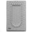 The Beadsmith Mini Bead Board Gray Flock - 4 x 6.75 Inch