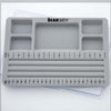 The Beadsmith Mini Travel Bead Design Beading Board Gray Flock W/ Lid 7.75 x 11.25 Inches