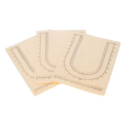 Imprinted Bead Mats - Prevent Beads From Rolling 12.5 x 9.5 Inches (Pack Of 3)