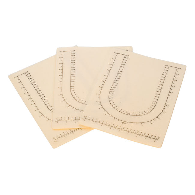 Imprinted Bead Mats - Prevent Beads From Rolling 12.5 x 9.5 Inches (Pack Of 3)
